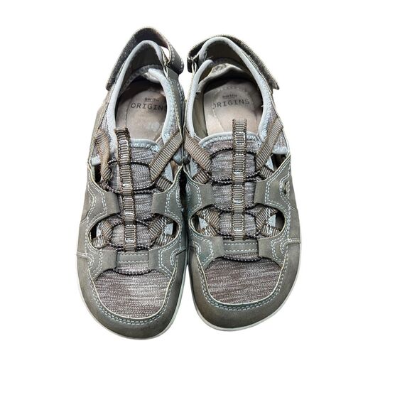 Earth Origins Women’s Tan Adjustable Low Top Fisherman Sandals Size 7 - Picture 2 of 8